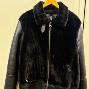 Missguided Aviator Faux Fur Coat